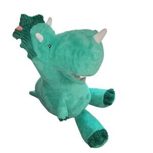 Giggle Scape Jumbo Dinosaur Green Triceratops Plush Stuffed Animal 27"